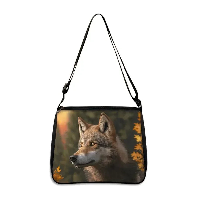 Cool Howling Wolf Shoulder Bag Crossbody Bag