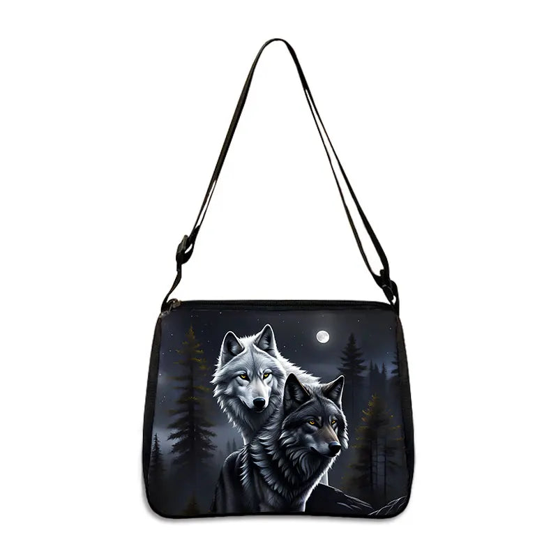 Cool Howling Wolf Shoulder Bag Crossbody Bag