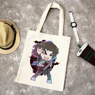 Stranger Thing Cartoon Canvas Women Tote Bags