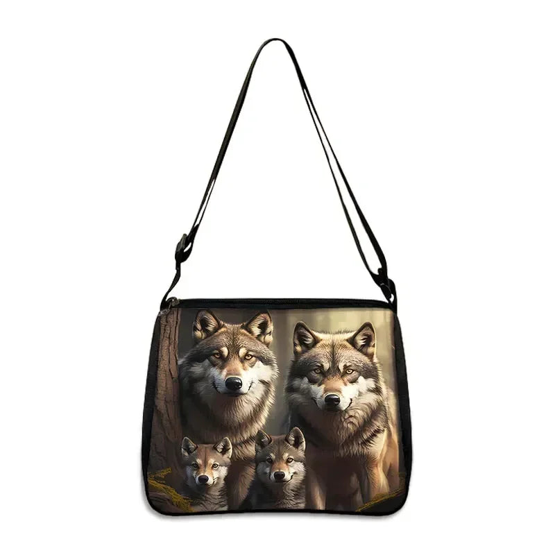 Cool Howling Wolf Shoulder Bag Crossbody Bag