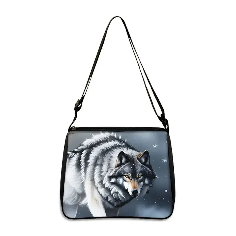 Cool Howling Wolf Shoulder Bag Crossbody Bag