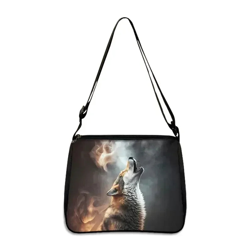 Cool Howling Wolf Shoulder Bag Crossbody Bag