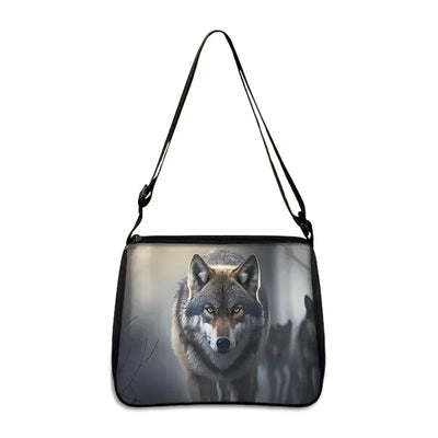 Cool Howling Wolf Shoulder Bag Crossbody Bag