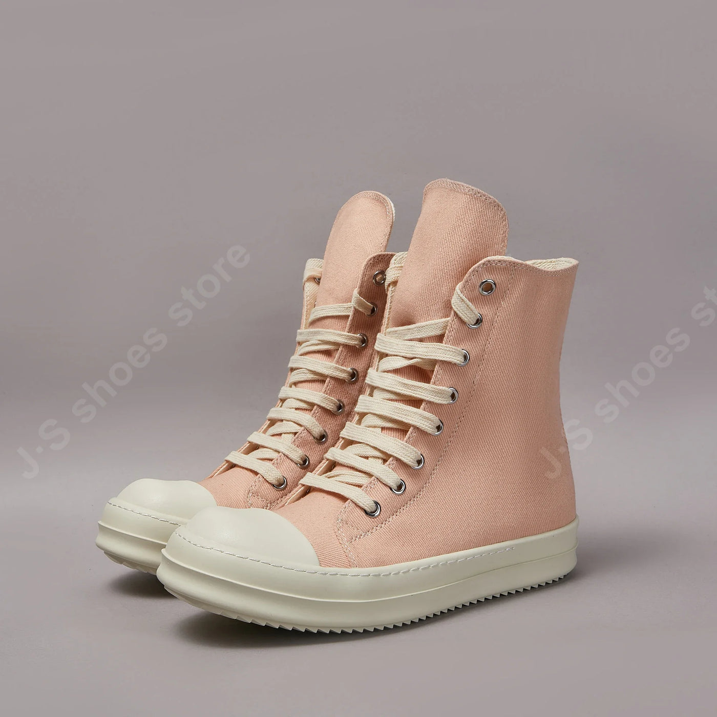 Ricks Men Casual Shoe Women Pink Canvas Shoes