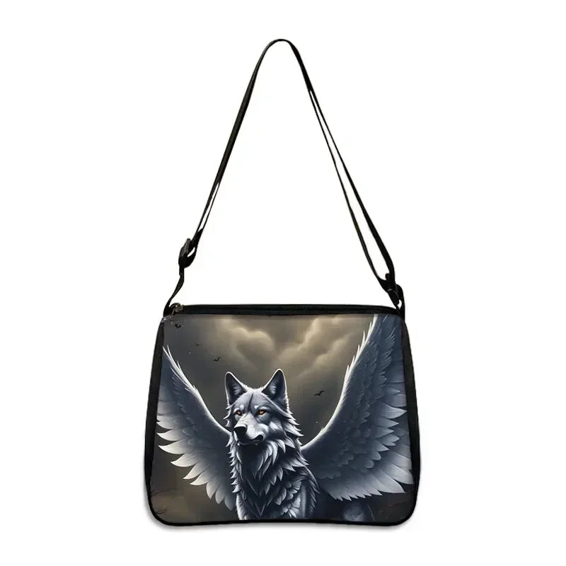 Cool Howling Wolf Shoulder Bag Crossbody Bag