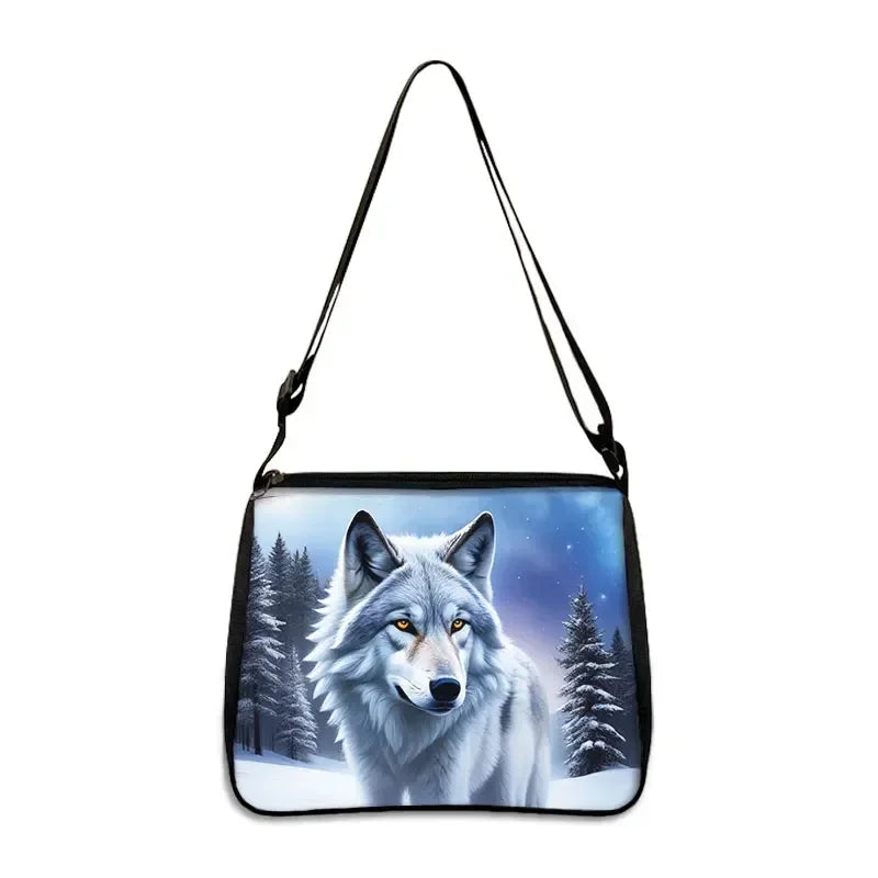 Cool Howling Wolf Shoulder Bag Crossbody Bag