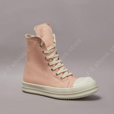 Ricks Men Casual Shoe Women Pink Canvas Shoes